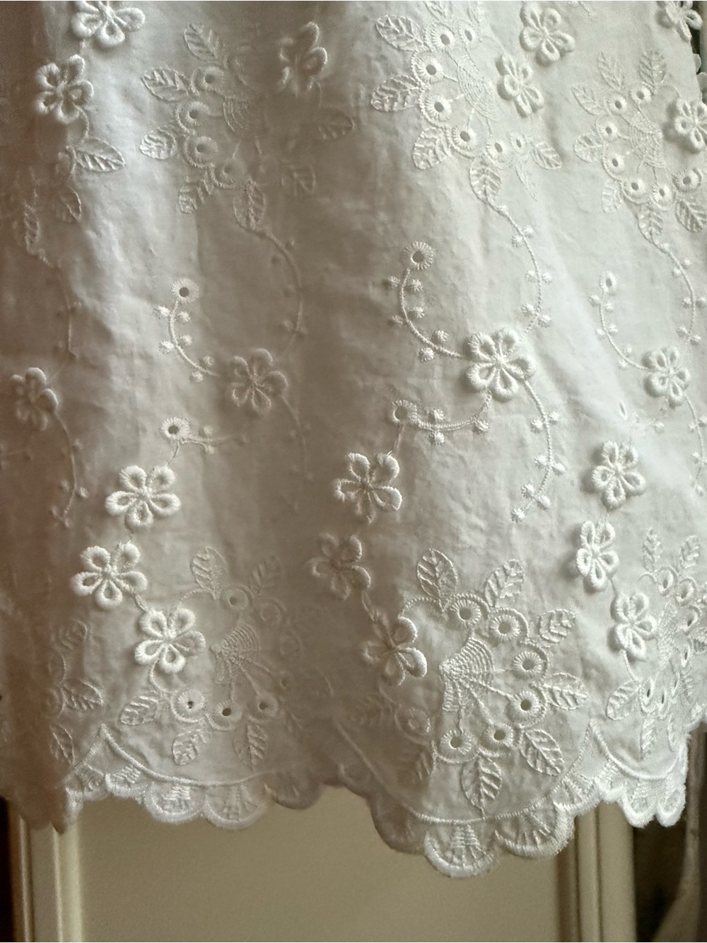 Altarâd State White Floral AppliquĂŠ Strapless Mini Dress Coquette Summer - Picture 6 of 7
